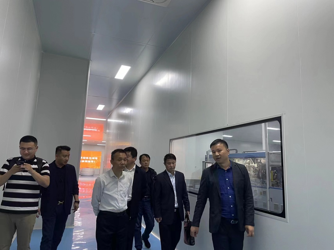 热烈欢迎滁州市领导一行莅临考察调研浙江合特光电有限公司
